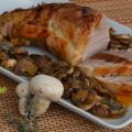 Filetto di maiale arrosto con funghi