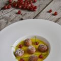 Frittelle di farina di castagne e salsa al mango