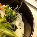 Vermicelli di riso con broccolo e finferli
