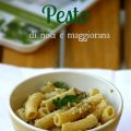 Pasta con pesto di noci e maggiorana