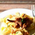Tagliatelle di farina di ceci ai finferli