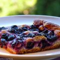 Schiacciata con l'uva e crema al vin santo