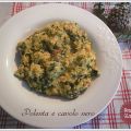 Polenta con cavolo nero e fagioli