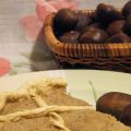 Crostata semi-integrale con castagne e porri