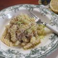 Fusilli cremosi con tonno e limone