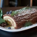 Tronchetto di Natale al cioccolato.