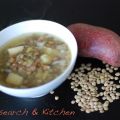 Zuppa di patate porri e lenticchie