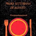 MENU DELLA SETTIMANA – prima settimana di agosto