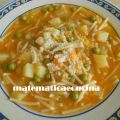 Minestra con Patate e Piselli