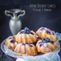 Mini bundt cakes allo yogurt e mirtilli