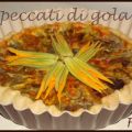 Torta salata con fiori di zucchina