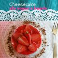 Cheesecake integrale allo yogurt greco e fragole