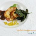 Gamberi sale e pepe, caviale di agrumi e chips[...]