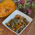 Insalata tiepida di ceci, funghi e zucca
