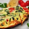Frittata di ricotta e pomodori