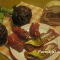Involtini con carciofi e pancetta