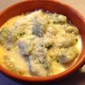 GNOCCHI DI PATATE ED ERBETTE AI QUATTRO FORMAGGI