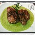 Pollo con crema di zucchine