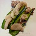 Barchette di zucchine con le seppie