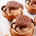 Muffin al cioccolato con ragnetti