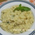 Risotto alla crescenza e basilico