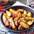 Patate e pancetta affumicata al forno