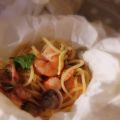 Spaghetti  con pesce al cartoccio