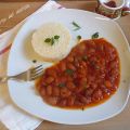 Fagioli rifatti al pomodoro