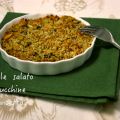 Crumble salato con zucchine e pancetta