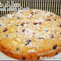 Torta di farro con mele, nocciole ed uvetta