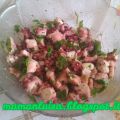 polpo con olio e prezzemolo