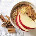 Crumble alle mele, cannella e miele di tiglio
