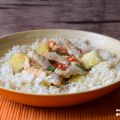 Petto di pollo con ananas e zenzero