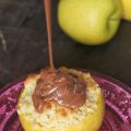 crumble di mele con caramello mou al cioccolato