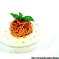 La linguina con il pesto alla trapanese