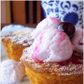 Piccole capresi bianche con gelato