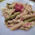 PENNE ASPARAGI,SPECK E CAPRINO