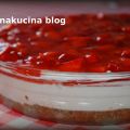 Torta fredda di yogurt alle fragole