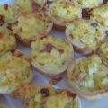 Tortini di riso con asparagi e speck