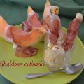 Gelato al melone e prosciutto crudo