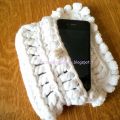 Pochette bianca cover Iphone realizzata a[...]