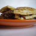 Focaccia al licoli con radicchio funghi e patate