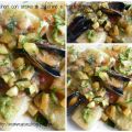 Paccheri con crema di zucchine e frutti mare