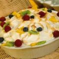 Crema di frutta con meringa