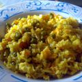 Riso al curry e piselli