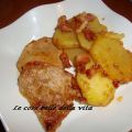 Fettine di vitello con patate e pancetta