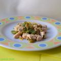 Petto di pollo con fave e olive