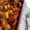 pollo alla paprica con pomodori e patate novelle