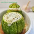 zucchine tonde ripiene e filanti