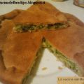 Focaccia all'olio ripiena di zucchine